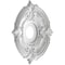 Ekena Millwork Attica PVC Ceiling Medallion (Fits Canopies up to 5 5/8"), Brght Coat Chrome, 16"OD x 3 1/2"ID x 1"P CMP16ATBCR - alternate 5
